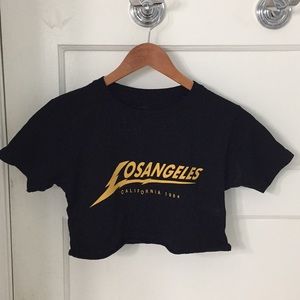 brandy melville los angeles crop top